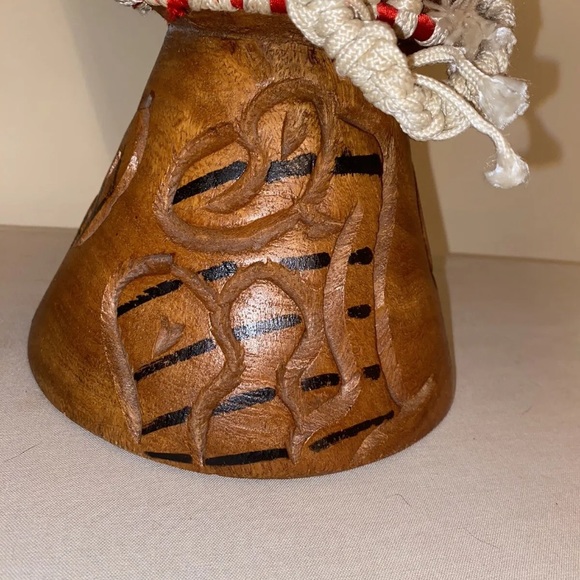 Drum Djembe Vintage Drums, Wood and Hide Tribal Instruments Handmade - Picture 4 of 8